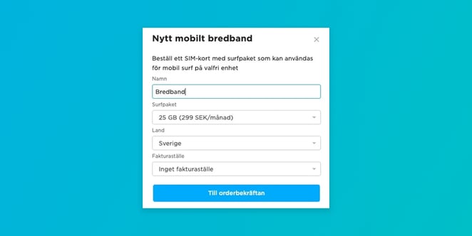 Nu kan användare själva skapa mobila bredband i Flow💃